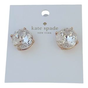 NWT Kate Spade Clear Blingy Stud Earrings